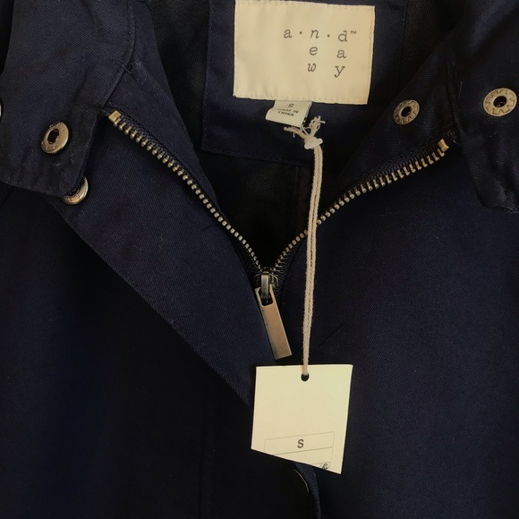 a new day Jackets & Coats Nwt A New Day Navy Blue Anorak Jacket